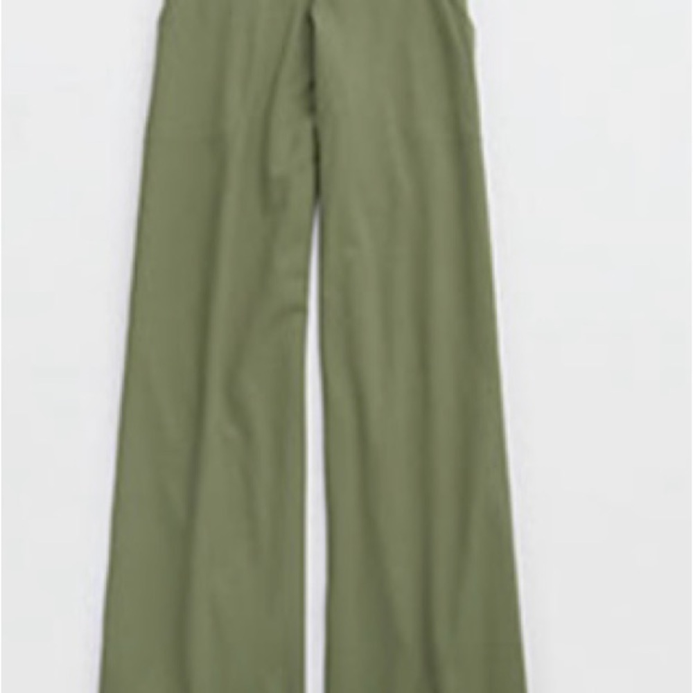 OFFLINE By Aerie Real Me Xtra High Waisted Ribbed Trouser (size large long)